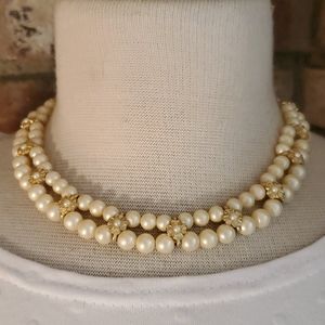 Pearl Choker Necklace Costume jewelry